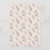 ワイルドフラワーモダンベージュの結婚アドバイスカード アドバイスカード (裏面)