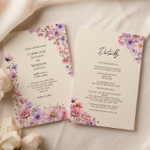 ワイルドフラワーモダンベージュの詳細が一つの家の中に結婚すべて 招待状