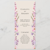 ワイルドフラワーモダンベージュ結婚ズフラット プログラム (正面)