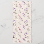 ワイルドフラワーモダンベージュ結婚ズフラット メニュー (裏面)