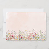 ワイルドフラワーモダンボタニカルパーソナライズされたフローラ ノートカード (裏面)