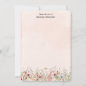 ワイルドフラワーモダンボタニカルパーソナライズされたフローラ ノートカード (正面)