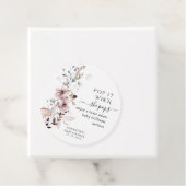 ワイルドフラワーモダンボホ赤んポップ・アートの坊がシャワー フェイバータグ (インサイチュ)