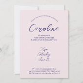 ワイルドフラワーモダン卒業パーティー2025アーチフォト 招待状 (裏面)