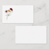 ワイルドフラワーモダン座席表 プレイスカード (正面/裏面)