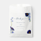 ワイルドフラワーモダン結婚の感謝 フェイバーバッグ (正面)