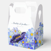 ワイルドフラワーモダン結婚の感謝 フェイバーボックス (オープン)