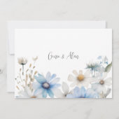 ワイルドフラワーモダン結婚式招待状 招待状 (裏面)