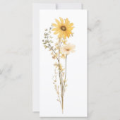 ワイルドフラワーモダン結婚式 プログラム (裏面)