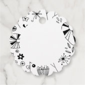 ワイルドフラワーモノクロ フェイバータグ (裏面)