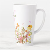 ワイルドフラワーモノグラムトールラテマグ カフェラテマグ (右)