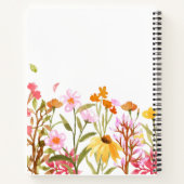 ワイルドフラワーモノグラムノートブック ノートブック (裏面)