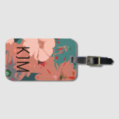ワイルドフラワーモノグラムフローラルウエディングギフト特典 ラゲッジタグ (正面横)