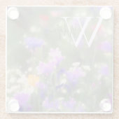 ワイルドフラワーモノグラム ガラスコースター (裏面)