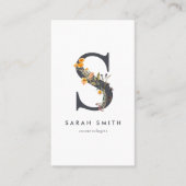 ワイルドフラワーモノグラムS 名刺 (正面)