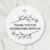 ワイルドフラワーモノグラ結婚ムラベル フェイバータグ (裏面)