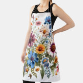 ワイルドフラワーユニセックスエプロン エプロン (インサイチュ)