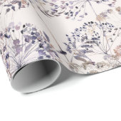 ワイルドフラワーライトバックグラウンドラッピング紙 ラッピングペーパー (ロールコーナー)