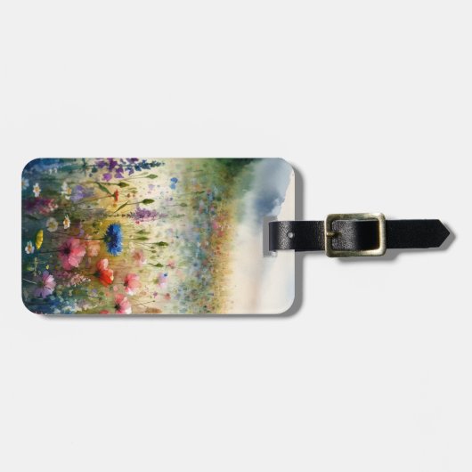 ワイルドフラワーラゲージタグカスタマイズ-  ラゲッジタグ (正面横)
