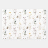 ワイルドフラワーラッピング紙シート ラッピングペーパーシート (正面3)