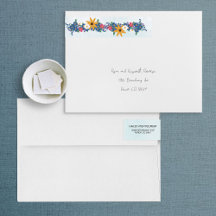 ワイルドフラワーラップアラウンド住所 シール