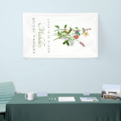 ワイルドフラワーラブが開花ブライダルシャワーバナー 横断幕 (トレードショー)