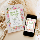 ワイルドフラワーラブが開花ブライダルシャワー 招待状