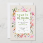 ワイルドフラワーラブが開花ブライダルシャワー 招待状 (正面)