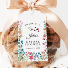 ワイルドフラワーラブは開花ブライダルシャワーの恩恵を受ける ギフトタグ