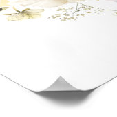 ワイルドフラワーラブイン開花ブライダルシャワーレシピ ポスター (角)