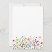 ワイルドフラワーラブイン開花ブライダルシャワー 招待状 (裏面)