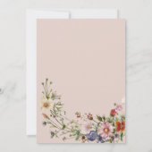 ワイルドフラワーラブイン開花ブライダルシャワー 招待状 (裏面)