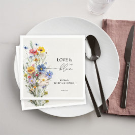 ワイルドフラワーラブズ開花ブライダルシャワー スタンダードカクテルナプキン