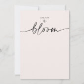 ワイルドフラワーラブズ開花ブライダルシャワー 招待状 (裏面)