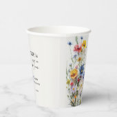 ワイルドフラワーラブズ開花ブライダルシャワー 紙コップ (右)