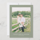 ワイルドフラワーラブ開花ブライダルシャワー招待 招待状 (裏面)