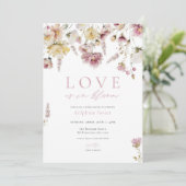 ワイルドフラワーラブ開花ブライダルシャワー招待 招待状 (スタンド正面)