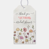 ワイルドフラワーラブ開花ブライダルシャワー ギフトタグ (裏面)