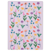 ワイルドフラワーラベンダーパーソナライズされたクリップボード クリップボード (裏面)