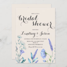 ワイルドフラワーラベンダー及びアイボリーブライダルシャワー