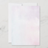 ワイルドフラワーラベンダー結婚ズ 招待状 (裏面)