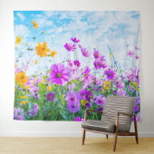 ワイルドフラワーランドスケープ写真 タペストリー (インサイチュ(横))