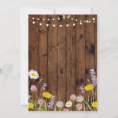 ワイルドフラワーリタイアメントパーティー退職した招待状 招待状 (裏面)