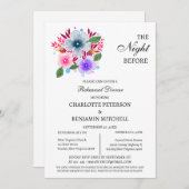 ワイルドフラワーリハーサルの夕食前の夜 招待状 (正面/裏面)