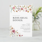 ワイルドフラワーリハーサルディナー招待状 招待状 (スタンド正面)