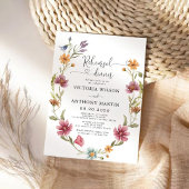 ワイルドフラワーリハーサルディナー招待状 招待状