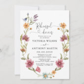 ワイルドフラワーリハーサルディナー招待状 招待状 (正面)