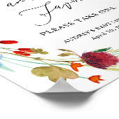 ワイルドフラワーリースのおすすめシャワー表示 ポスター (角)