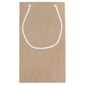 ワイルドフラワーリースオンクラフトカントリーウェディング スモールペーパーバッグ (裏面)