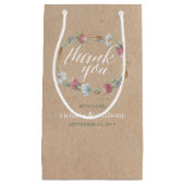 ワイルドフラワーリースオンクラフトカントリーウェディング スモールペーパーバッグ (正面)